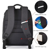 Caden Men's Square 15" Laptop Backpack with USB Charging Port