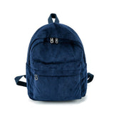 Women's Retro Corduroy Backpack