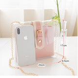 Women's Clear Casual Vinyl Crossbody Shoulder Bag