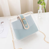 Women's Clear Casual Vinyl Crossbody Shoulder Bag