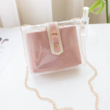 Women's Clear Casual Vinyl Crossbody Shoulder Bag