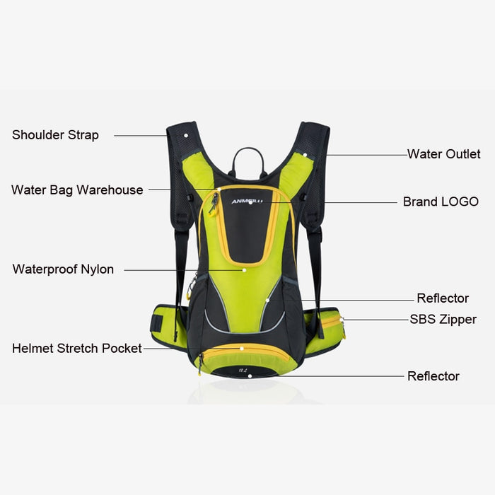 12L Outdoor Sport Hydration Backpack Cycling