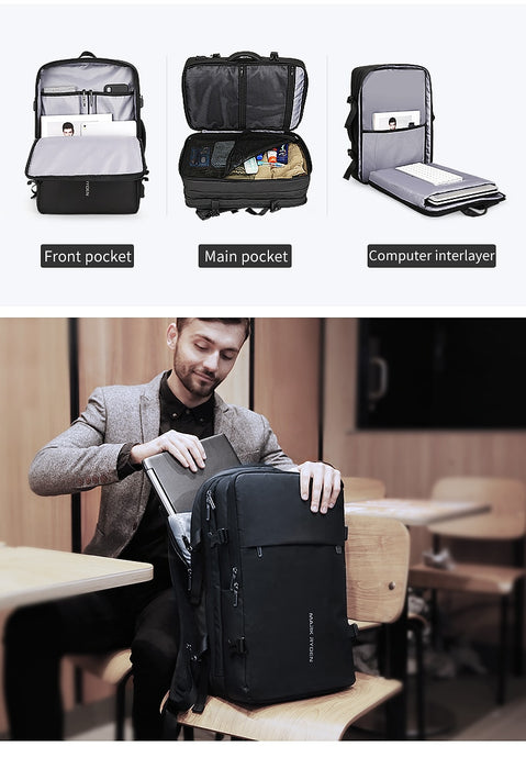 Mark Ryden 17 Inch Laptop High Capacity USB Charging Multi-Layer Backpack