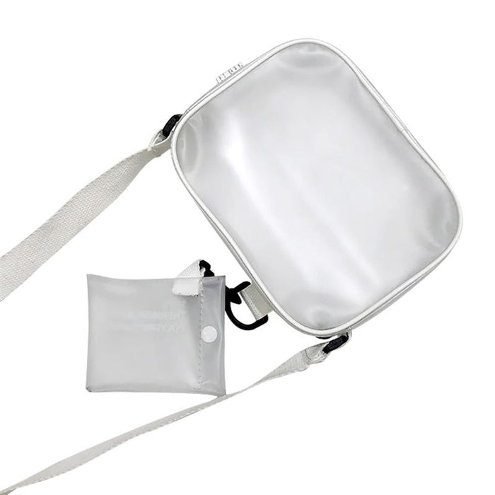 Women's Casual Recycled PVC Transparent Stadium Approved Crossbody Bag