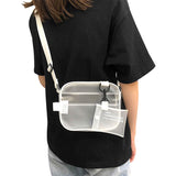 Women's Casual Recycled PVC Transparent Stadium Approved Crossbody Bag