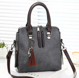 Women's Vintage Vegan Leather Medium Handbag