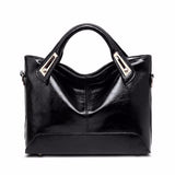 Women's Oil Wax Vegan Leather Hand Bag