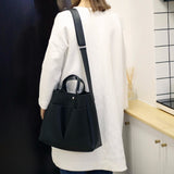 Women's Vegan Leather Big Casual Tote