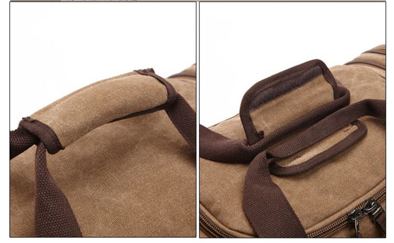 Men's Carry On Canvas Travel Duffel Bag