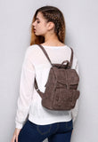 Women's Vegan Suede Leather Mini Backpack