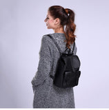 Women's Vegan Suede Leather Mini Backpack