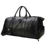 Men's Medium Leather Travel Duffel Bag