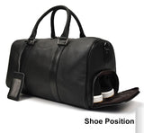 Men's Medium Leather Travel Duffel Bag