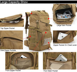 60L Military MOLLE Tactical Army Backpack