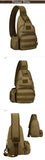 Molle Single Shoulder Sling Chest Backpack with USB Charging