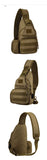 Molle Single Shoulder Sling Chest Backpack with USB Charging