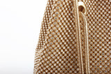 Women's Rhinestone Mesh Bucket Hand Bag