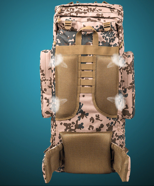 Metal Rucksack 100L Internal Metal U Frame Military Rucksack Backpack Built-In Rainco ...