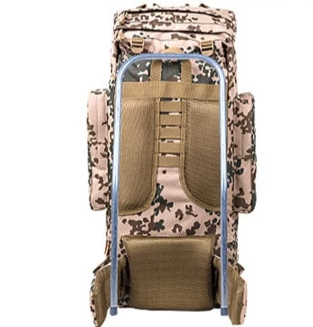 100L Internal Metal U Frame Military Rucksack Backpack Built-In Raincover