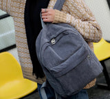 Women's Retro Corduroy Backpack