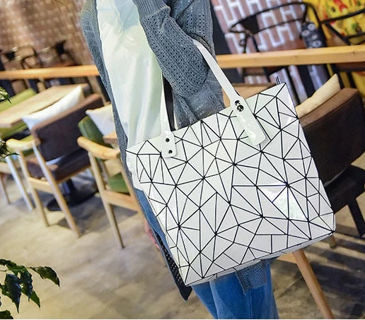 Women's Prism Geometric Casual Tote Hand Bag