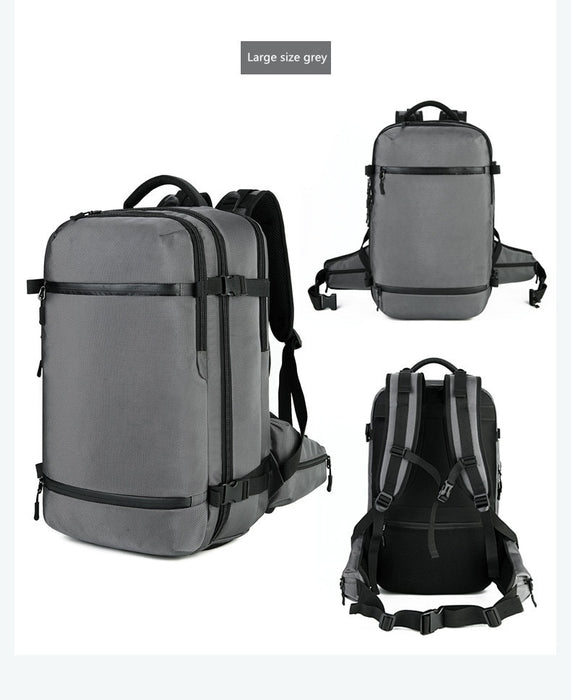 Men's Large Capacity Travel Backpack 17" 20" Laptop w/ Built In Rain Cover
