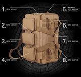 55L Military SWAT MOLLE 1000D Tactical Army Duffel Bag