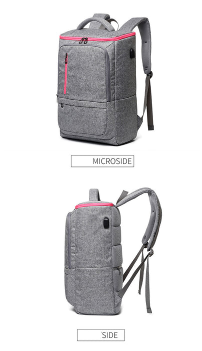 Women's Large Capacity Gym Backpack with USB Charging