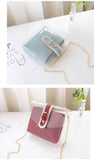 Women's Clear Casual Vinyl Crossbody Shoulder Bag