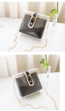 Women's Clear Casual Vinyl Crossbody Shoulder Bag