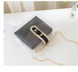 Women's Clear Casual Vinyl Crossbody Shoulder Bag