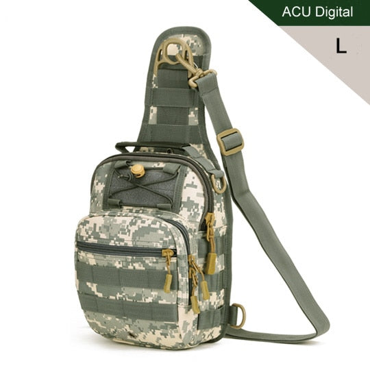 QT&QY® 20L Cancer Tactical Sling Bag