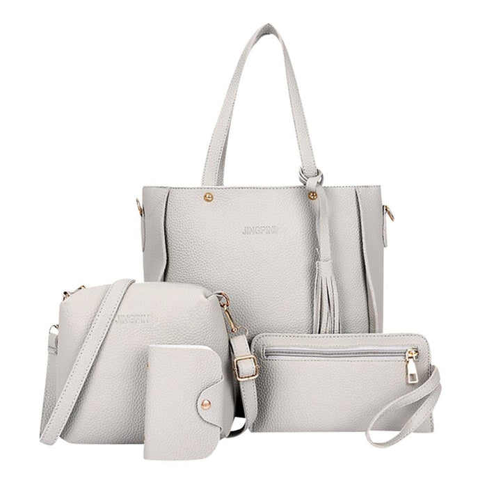 Women's Set of 4 Business Casual Handbag Mini Shoulder Bag Pocketbook —  ERucks