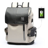 The Executive Women's Leather Laptop Backpack with USB Charging