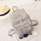 Women's Vegan Suede Leather Mini Backpack