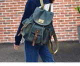 Women's Vintage Denim Backpack