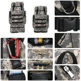 65L Large Capacity Hiking Camping Military Molle Backpack