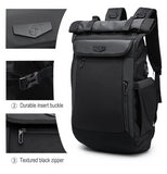 Men's Modern Roll Top | Top Loaded 17" Laptop Backpack with USB Charging