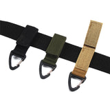 Nylon Molle Belt Hanging Carabiner Key Hook Strap Buckle