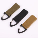 Nylon Molle Belt Hanging Carabiner Key Hook Strap Buckle