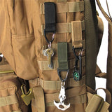 Nylon Molle Belt Hanging Carabiner Key Hook Strap Buckle