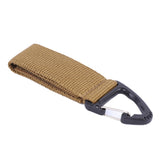 Nylon Molle Belt Hanging Carabiner Key Hook Strap Buckle