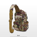 Military Style 5L Sling Backpack with USB Charging