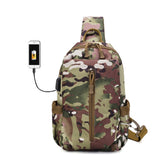 Military Style 5L Sling Backpack with USB Charging