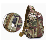 Military Style 5L Sling Backpack with USB Charging