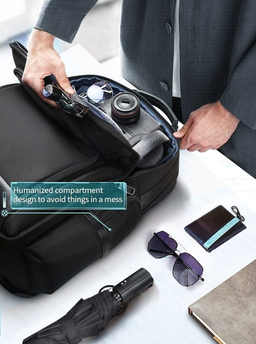Men's Fashion 2 in 1 USB Charging Backpack Laptop