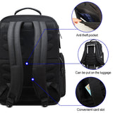 Men's Multi Function Business 15.6 Inch USB Charging Laptop Travel Backpack