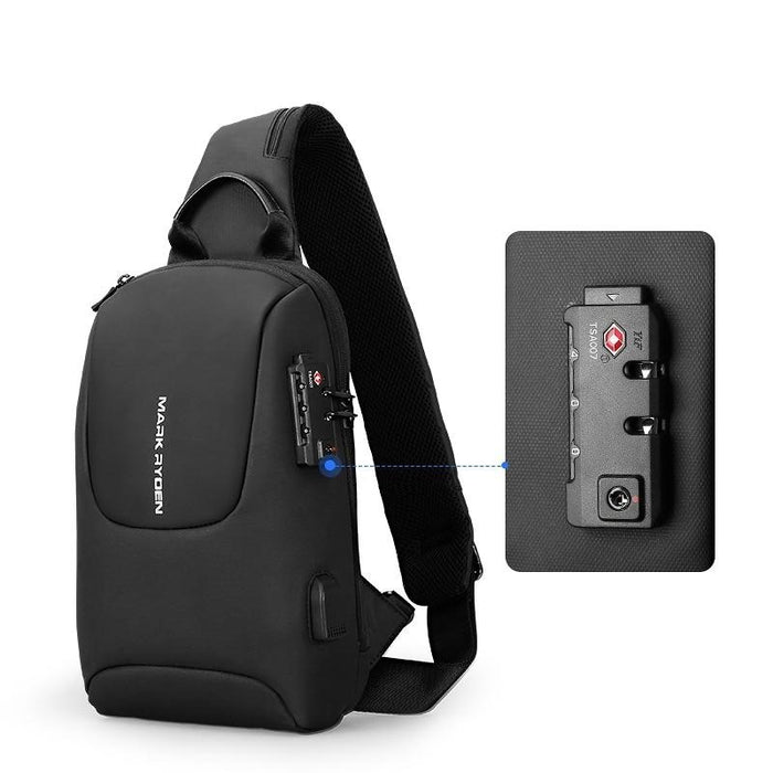 Mark Ryden TSA Approved Lock USB Charging Shoulder Sling Backpack