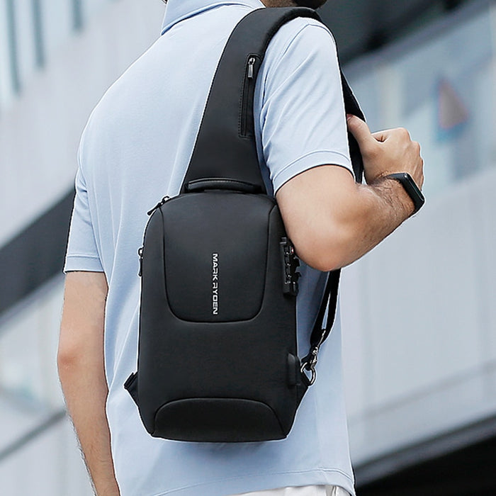 Mark Ryden TSA Approved Lock USB Charging Shoulder Sling Backpack