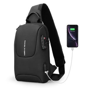 Mark Ryden TSA Approved Lock USB Charging Shoulder Sling Backpack